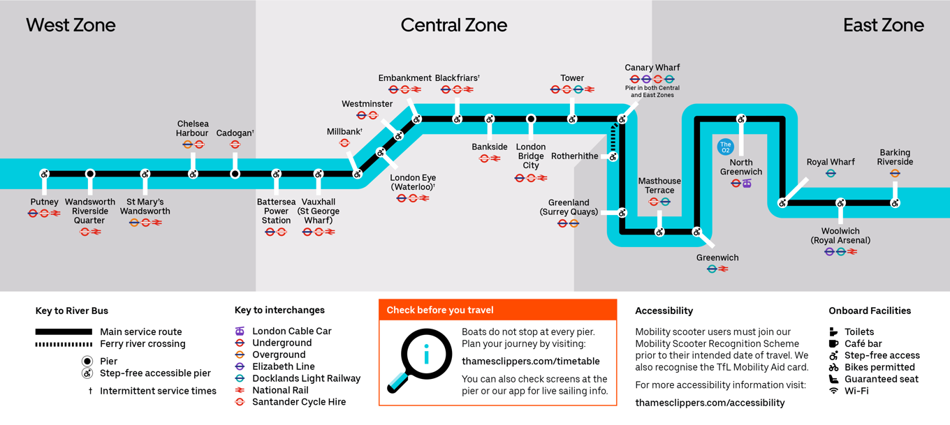 River Bus Route map 4000X1791